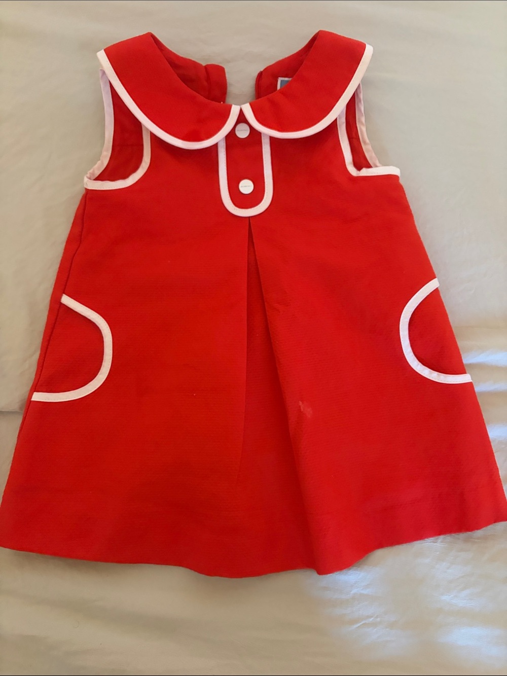Jacadi orange girls dress